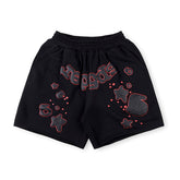SP5DER logo-print cotton shorts