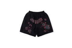 SP5DER logo-print cotton shorts