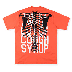 THAT'S A AWFUL LOT OF COUGH SYRUP Skull and Ribcage Print Tee
