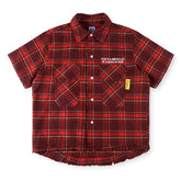 Cough Syrup Raw-edge plaid shirt