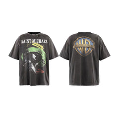 Saint Michael Triple Sevens Marvin Grey Wash T-shirt