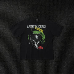 Saint Michael Triple Sevens Marvin Grey Wash T-shirt