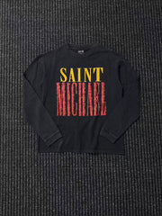 SAINT MICHAEL Vintage Distressed Long sleeve Tee