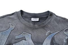 Letter Ghost Pattern T-shirt