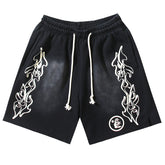 Graffiti Washed Shorts