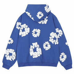The Cotton Wreath Hoodie Blue