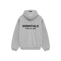 Fear of God Essentials Core Logo Fleece Hoodie Light Heather Grey (FW24)