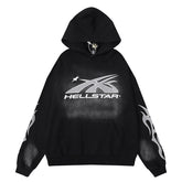 Fire Hoodie Logo Black