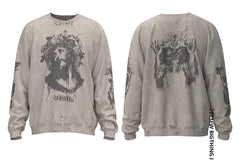 Graffiti print plus velvet Sweatshirts