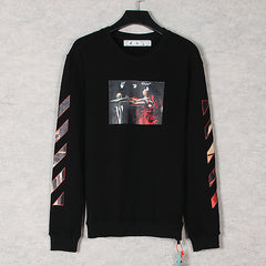 Caravaggio Oil Painting Print Round Neck Pullover Sweatshirts
