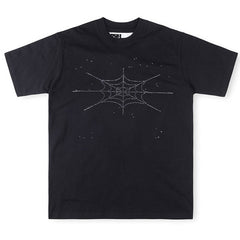 Sp5der Rhinestone Silk Tee