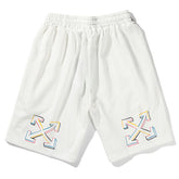 Brush Arrows Raw-Cut Shorts