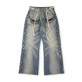 Raw Edge Airbrushed Jeans