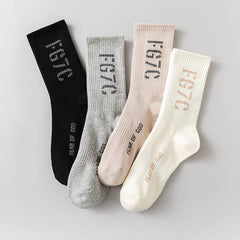 FG7C Vintage Alphabet Socks 2 pairs
