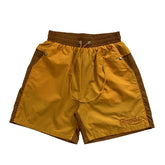 Colorblock embroidered letters Shorts