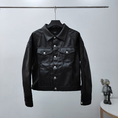 casual leather jacket