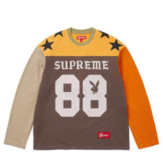 Supreme x Playboy Sweat Football Long Sleeve Tee