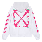 Moon Image Arrow Hoodie