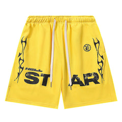 Studios Records Star Shorts Black