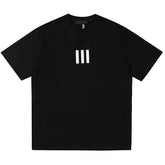 X ADIDAS Joint Three-Dimensional Rubber Three-Bar T-Shirts