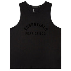 Flocked letter crew neck Sleeveless T-Shirts