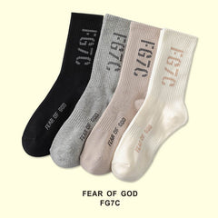 FG7C Vintage Alphabet Socks 2 pairs