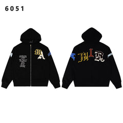 AMIRI Varsity Patch zip-fastening hoodie