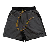 Colorblock embroidered letters Shorts