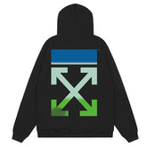 Gradient Arrow Slim Hoodies