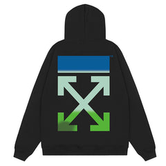 Gradient Arrow Slim Hoodies