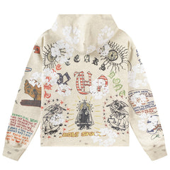 Denim Tears x kapok graffiti print Hoodies