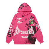 SP5DER Stencil Hoodie Pink Men's hoodie