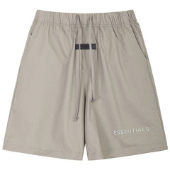 Multi-thread flocking letter printing Shorts