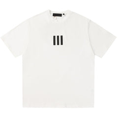 X ADIDAS Joint Three-Dimensional Rubber Three-Bar T-Shirts