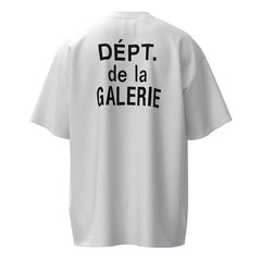 Black Logo Letter Print T-Shirt