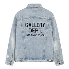 Embroidered Logo Denim Jacket