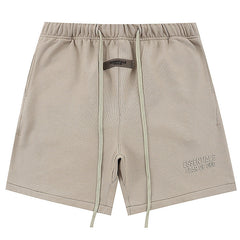 Season 9 flocking thickened letter print Shorts