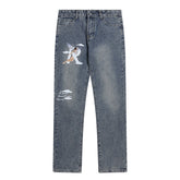 Angel print Jeans