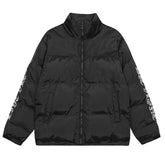 solid color stand collar cotton jacket
