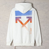 Color gradient arrow pattern Hoodies
