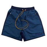 Colorblock embroidered letters Shorts
