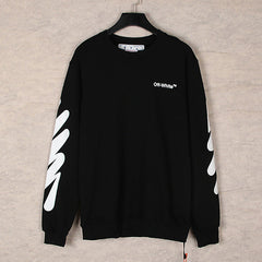 Wavy Arrows Pattern Crewneck Sweatshirts