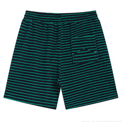 Striped Letter Embroidered Casual Shorts