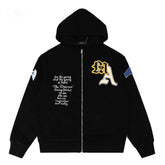 AMIRI Varsity Patch zip-fastening hoodie
