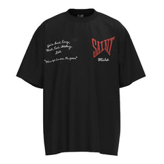 Retro letter logo embroidery printing T-Shirts