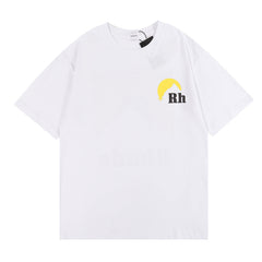 Lettering Sunset Graphic T-Shirt Yellow