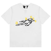 Tape Pattern Big V Letter letter T-Shirts