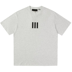 X ADIDAS Joint Three-Dimensional Rubber Three-Bar T-Shirts