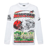 Studios Creative Fun Skull Long Sleeve Tee
