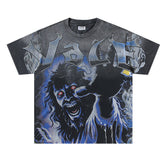 Letter Ghost Pattern T-shirt